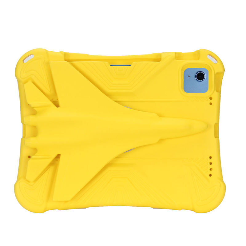 Shockproof Case with Plane Stand and Pencil Holder for iPad 10th 10.9 inch 2022-Yellow