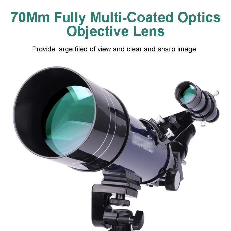 Beginner Telescope for Kids 70mm Aperture with Tripod & Carry Backpack