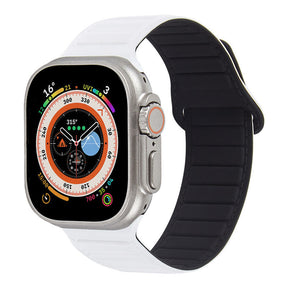 Silicone Magnetic Watch Bands Adjustable Loop Strap for Apple Watch-5
