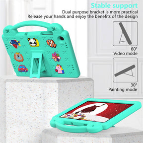 Portable Tablet Case with Handle Stand for Samsung Galaxy S9/8/7-MintGreen