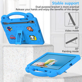 Portable Tablet Case with Handle Stand for Samsung Galaxy A9 Plus-SkyBlue