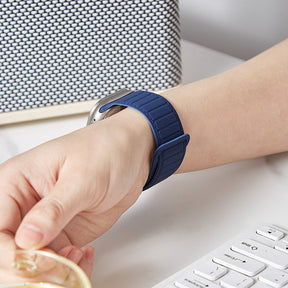 Silicone Magnetic Watch Bands Adjustable Loop Strap for Apple Watch-9