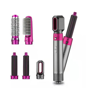 5 in 1 Hair Dryer Hot Comb Detachable Curling Iron Hair Straightener