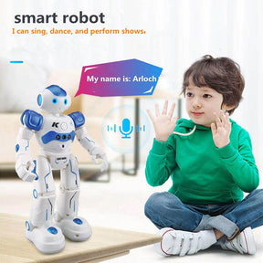 RC Robot Toys Gesture Sensing Smart Robot Toy for Kids Christmas Birthday Gift-Blue