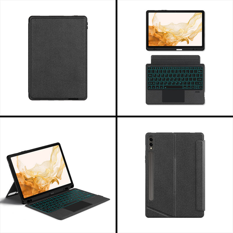 Tablet Keyboard Case Magnetic Backlight for Samsung Galaxy Tab S8+ 12.4"