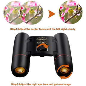 30x60 Small Binoculars with Lanyard Foldable for Concert Bird Watching