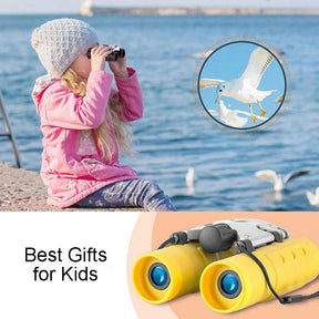 Binoculars 8x21 High Resolution Compact for 3-12 Years Kids Camping-Dark Green
