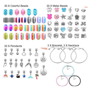 Jewelry Making Kit for Girls Includes 3 Chains & 3 Necklaces Christmas Gifts