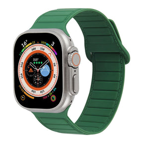 Silicone Magnetic Watch Bands Adjustable Loop Strap for Apple Watch-1