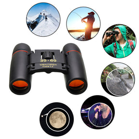30x60 Small Binoculars with Lanyard Foldable for Concert Bird Watching