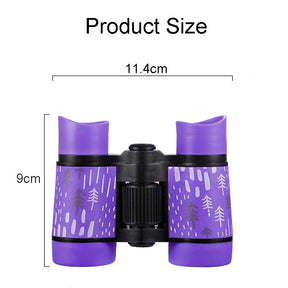 Binoculars Toy for Kids 4x30 Shock Proof Children Gifts for Outdoor Play-Purple