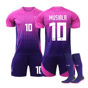 MUSIALA #10 Germany Away Jersey Soccer Jersey Kit Football T-shirt Set for Adult Kids