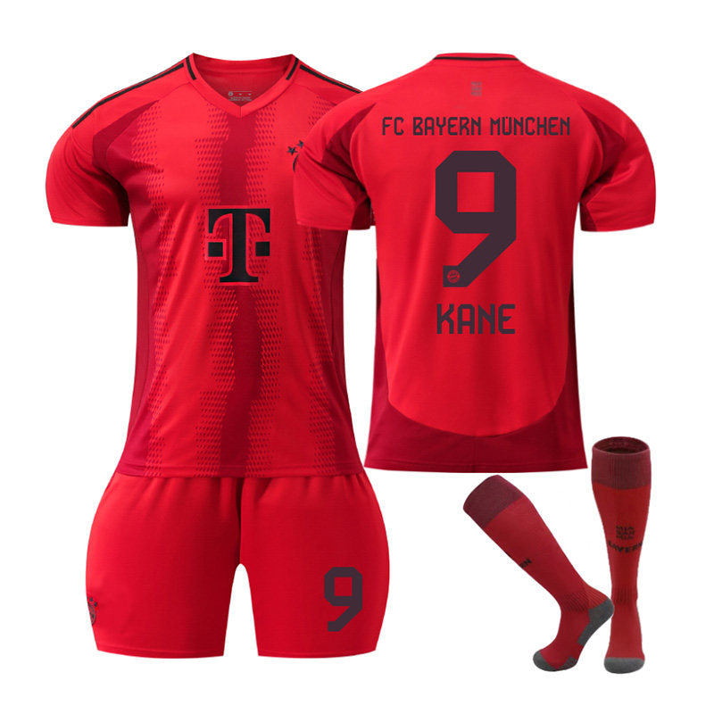 KANE #9 Bayern Club Home Jersey Soccer Jersey Kit Football T-shirt Set for Adult Kids