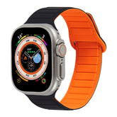 Silicone Magnetic Watch Bands Adjustable Loop Strap for Apple Watch-2
