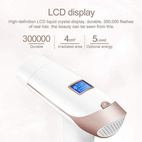 Permanent IPL Laser Hair Removal Device with LCD for Whole Body Use