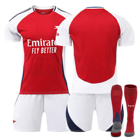 Arsenal Club Home Jersey Soccer Jersey Kit Football T-shirt Set for Adult Kids