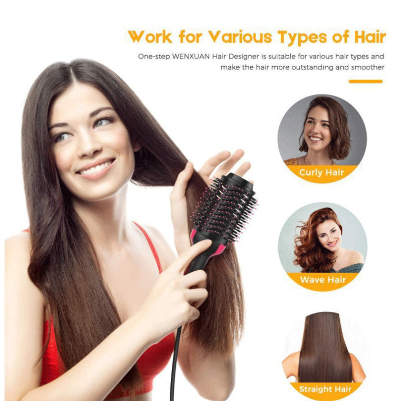 Hair Dryer Brush 2-in-1 Negative Ion Hairdressing Comb Blow Dryer