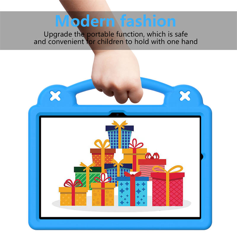 Portable Tablet Case with Handle Stand for Samsung Galaxy S9/8/7-SkyBlue