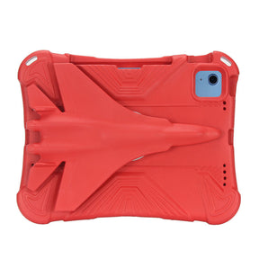 Shockproof Case with Plane Stand and Pencil Holder for iPad 10th 10.9 inch 2022-Red