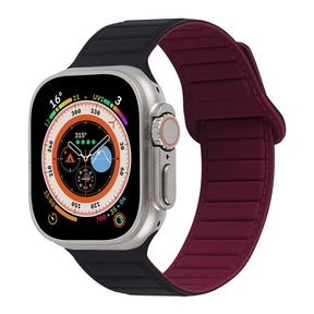Silicone Magnetic Watch Bands Adjustable Loop Strap for Apple Watch-4