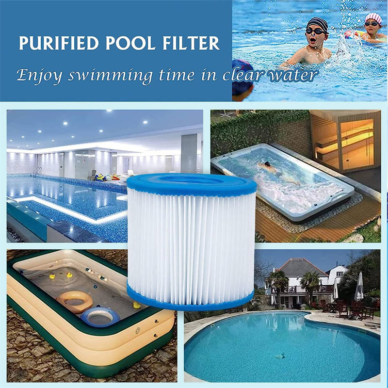 6 Pack Inflatable Swimming Pool Filter Element Accessories for Bestway 58323