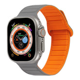 Silicone Magnetic Watch Bands Adjustable Loop Strap for Apple Watch-13