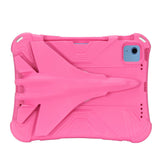 Shockproof Case with Plane Stand and Pencil Holder for iPad 10th 10.9 inch 2022-Rose