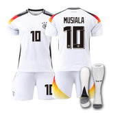 MUSIALA #10 Germany Home Jersey Soccer Jersey Kit Football T-shirt Set for Adult Kids