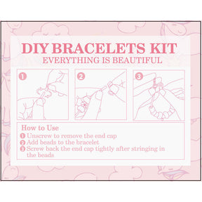 Unicorn Bracelet Making Kit Includes 24 Charms and 2 Chains for Girls