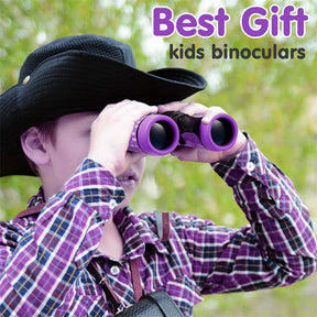 Binoculars Toy for Kids 4x30 Shock Proof Children Gifts for Outdoor Play-Purple