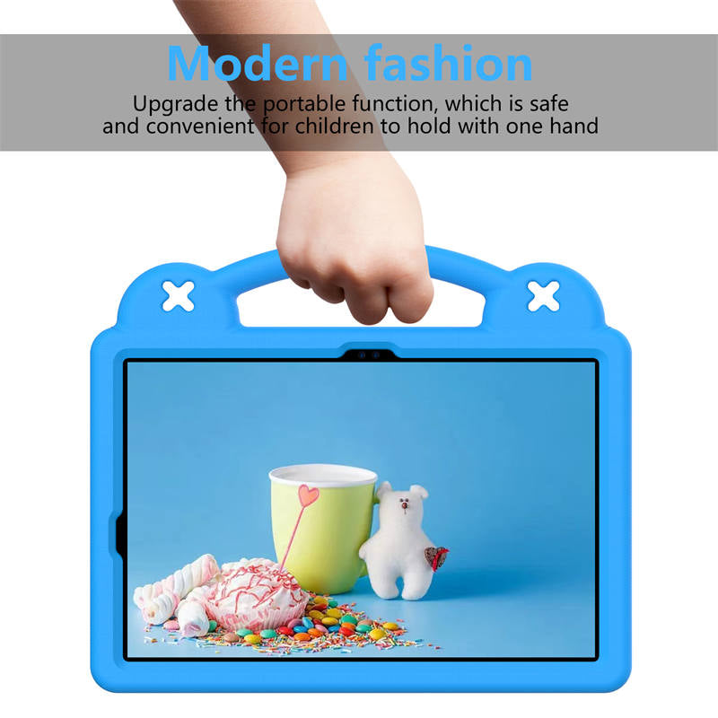 Portable Tablet Case with Handle Stand for Samsung Galaxy A9 Plus-SkyBlue