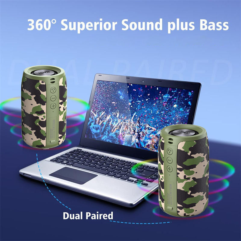 S32 Bluetooth Speaker Outdoor Waterproof Speaker Dual Pairing Stereo Sound Wireless Speaker