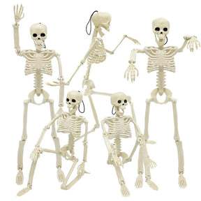 5 Pcs Skeleton Decorations 40cm with Movable Joints for Halloween