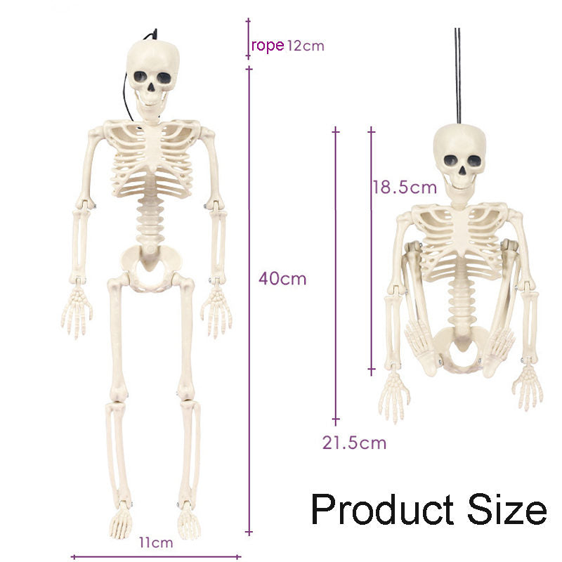 5 Pcs Skeleton Decorations 40cm with Movable Joints for Halloween