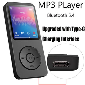 64GB MP3 Player Portable HiFi Lossless Sound MP3 Mini Music Player Voice Recorde