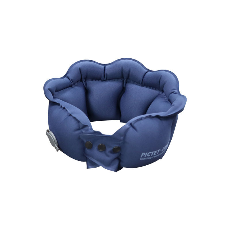 Inflatable Travel Pillow Inflate in 2 Seconds  Neck Pillow for Airplanes Trains Cars Offices RH40-DarkBlue