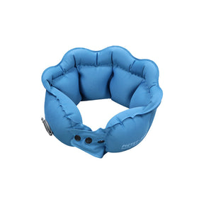 Inflatable Travel Pillow Inflate in 2 Seconds  Neck Pillow for Airplanes Trains Cars Offices RH40-OceanBlue