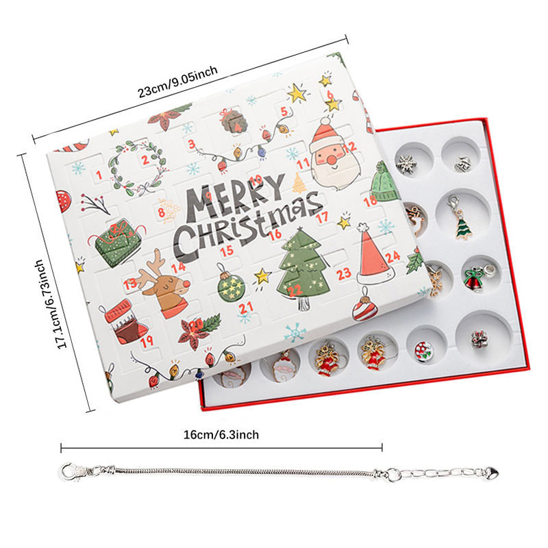 24 Pcs Jewelry Making Kit for Christmas Includes Bracelet Necklace