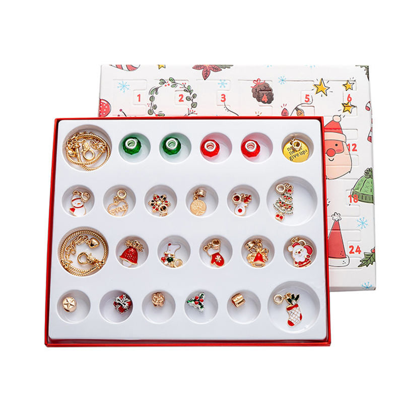 Bracelets Making Kit Christmas Countdown Calendars Includes 22 Charms
