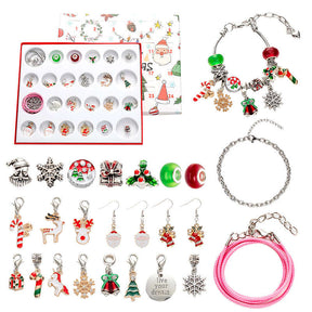 24 Pcs Jewelry Making Kit for Christmas Includes Bracelet Necklace
