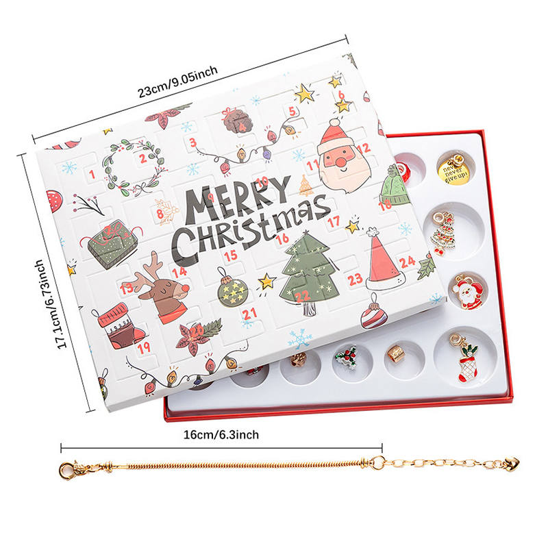 Bracelets Making Kit Christmas Countdown Calendars Includes 22 Charms