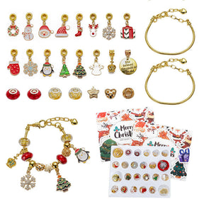 DIY Bracelets Kit for Christmas Includes 2 Bracelets and 22 Charms