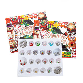 22 Pcs Charms with 2 Pcs Bracelets DIY Christmas Gifts for Kids Adults