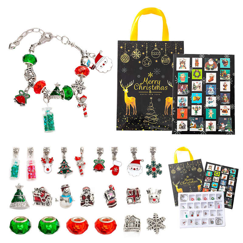 Christmas DIY Bracelet Kit with 2 Chains Ideal Xmas Gifts for Girls-B