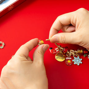 Christmas DIY Bracelet Kit with 2 Chains Ideal Xmas Gifts for Girls-C