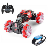 Gesture Sensor Car Remote Control Twisting Car Dancing Off-Road Car Childrens Toys-Red