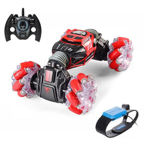 Gesture Sensor Car Remote Control Twisting Car Dancing Off-Road Car Childrens Toys-Red