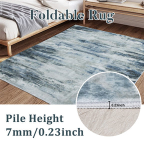 Area Rugs for Living Room Bedroom Non-Slip Machine Washable Large Rugs Foldable Rug for Home Decor-200x300cm