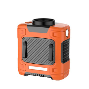 Portable Waist Fan 10000mAh Rechargeable Personal Fans  Flashlight Waist Clip Fan for Gardening Worksite Outdoor-Orange