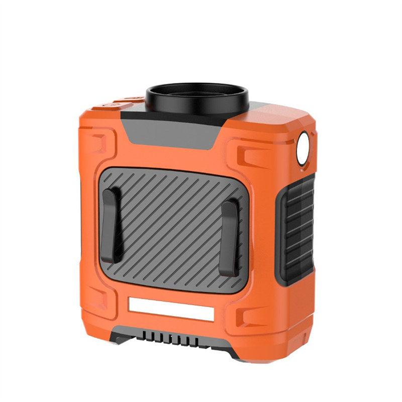 Portable Waist Fan 10000mAh Rechargeable Personal Fans  Flashlight Waist Clip Fan for Gardening Worksite Outdoor-Orange